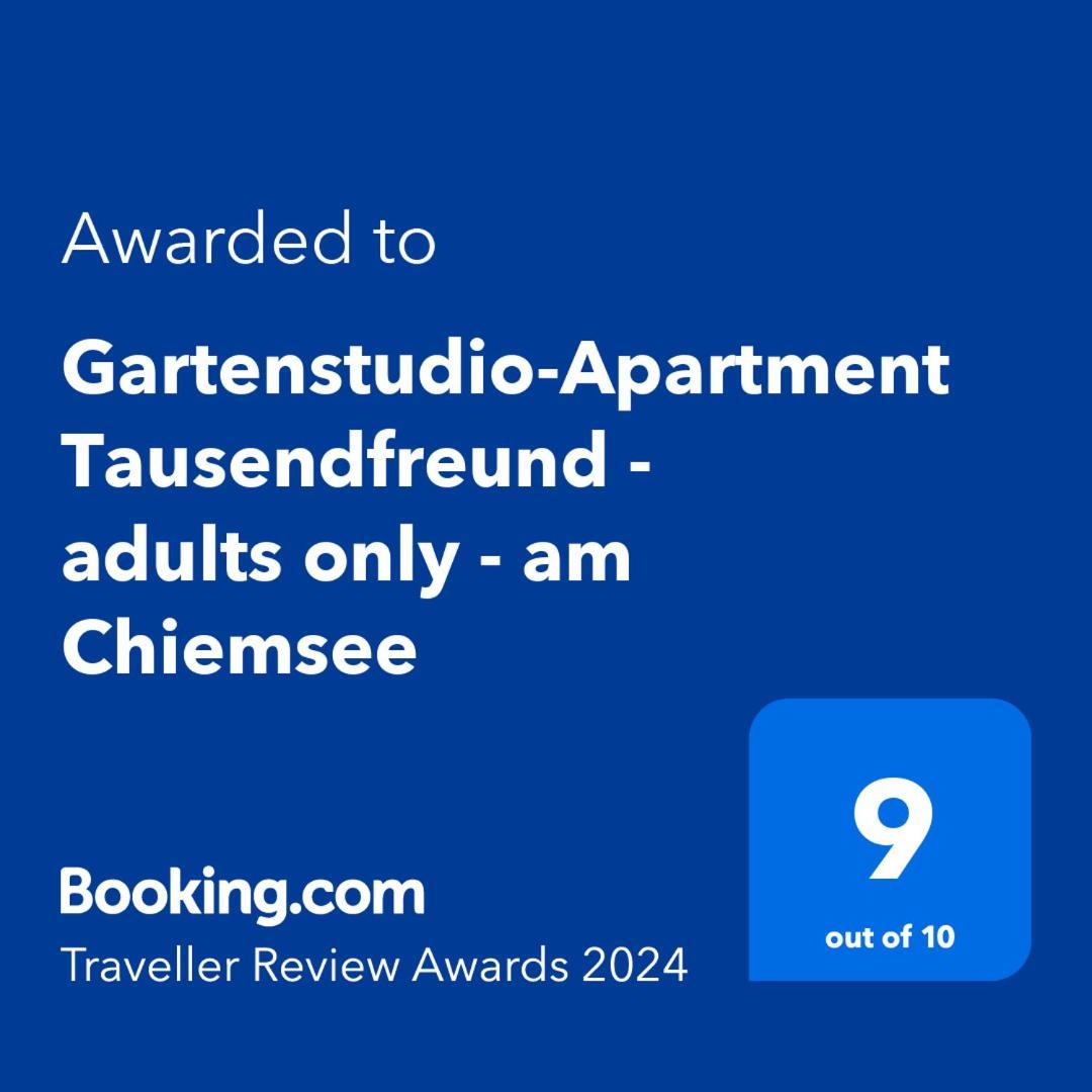 Gartenstudio-Apartment Tausendfreund - Adults Only - Am Chiemsee Breitbrunn am Chiemsee Eksteriør bilde